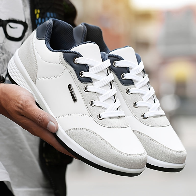 FAYWELLME Sapatilhas casuais unissexo, sapatos de renda respiráveis de cano baixo, sapatos de corrida atléticos de cor sólida para todas as estações com sola MD, suporte almofadado leve, parte superior e interior - 2T