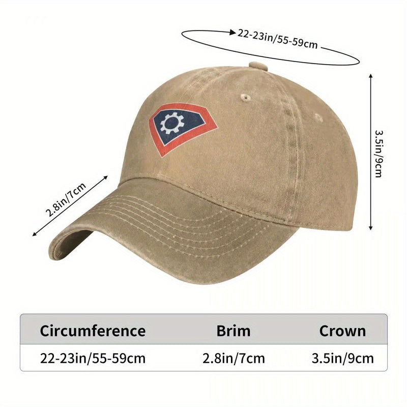 2025 Novo boné de basebol Sprocketeer Shield - inspirado em anime, chapéu preto de luxo com design de engrenagem, 100% poliéster, ajuste estruturado e orifícios de ventilação, unissexo para homens e mulheres, roupa casual-1A