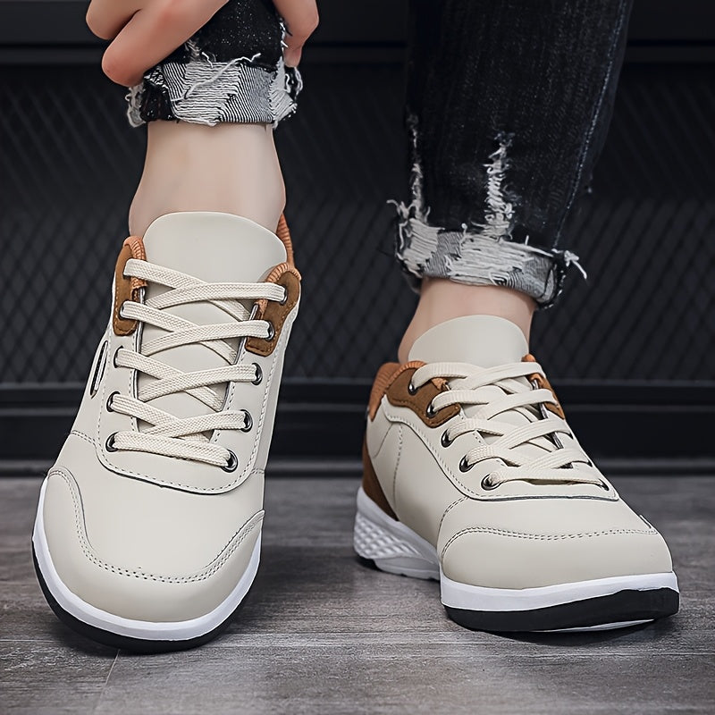 FAYWELLME Sapatilhas casuais unissexo, sapatos de renda respiráveis de cano baixo, sapatos de corrida atléticos de cor sólida para todas as estações com sola MD, suporte almofadado leve, parte superior e interior - 2T