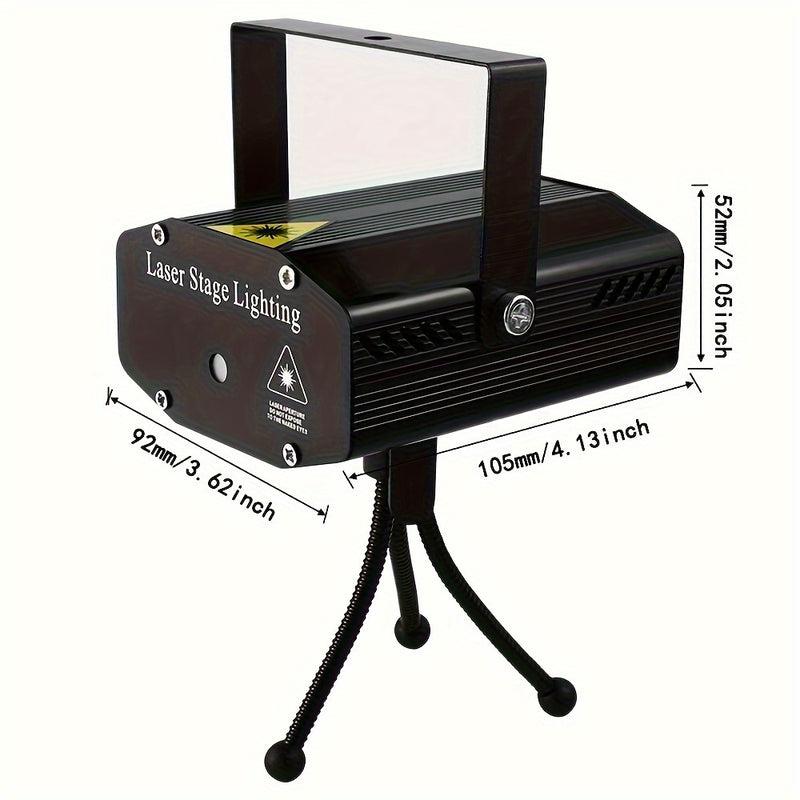 Projetor de luz laser, padrão de céu estrelado, preto/azul, acabamento escovado, alimentado por USB, 36 V máx., corpo de alumínio, &lt;0,4 mW, acessório de iluminação de palco para equipamento de som ao vivo-2T