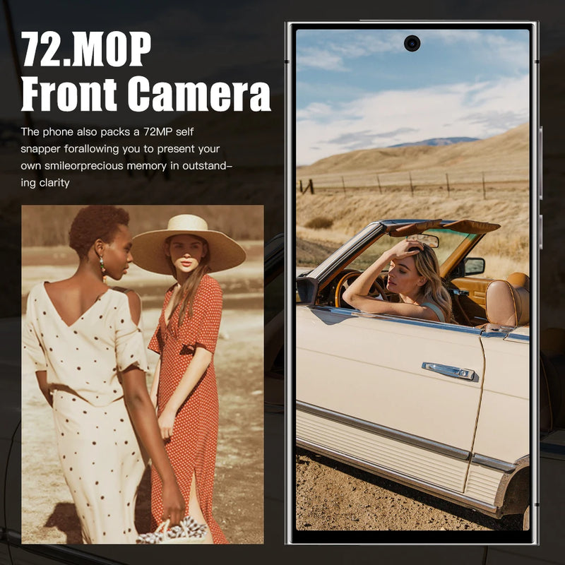 S25 Ultra Celulares Smartphone 5G Dual SIM Android 14 Celular Versão Global Snapdragon 8 gen 3 -1A