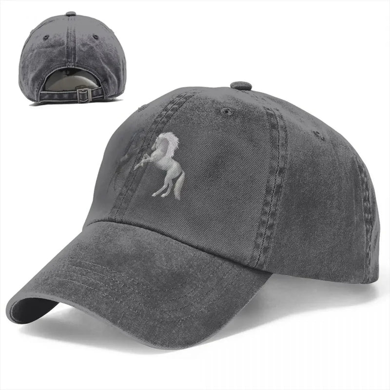 Boné de beisebol casual Bonés para homens Chapéus para mulheres Proteção da viseira Snapback Bonés de animais de cavalo-1A