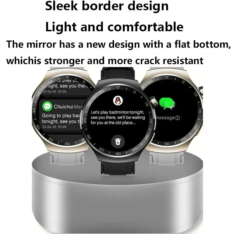 Relógio Inteligente Masculino 390 * 390 HD Tela Frequência Cardíaca Bluetooth Chamadas IP67 DIY Rostos- 1A