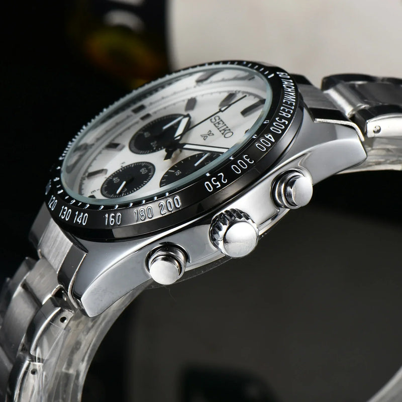 Seiko Luxury Quartzo, Business Casual Sports, Cronógrafo, Relógio de Pulso -  1A