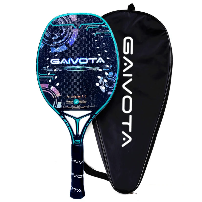 Raquete de tênis de praia GAIVOTA 12K superfície áspera + mochila-1A
