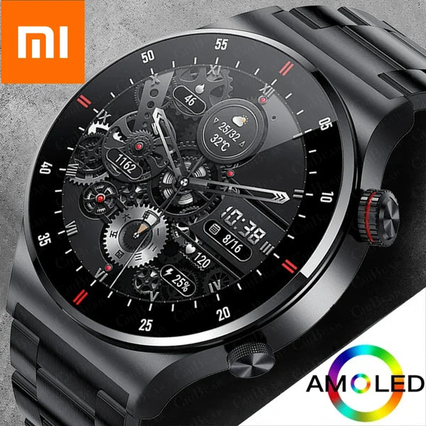 Xiaomi GPS ECG + PPG Bluetooth Call Smart Watch Homens esportes NFC relógio personalizado ]Face Men SmartWatch para IOS Android-1A