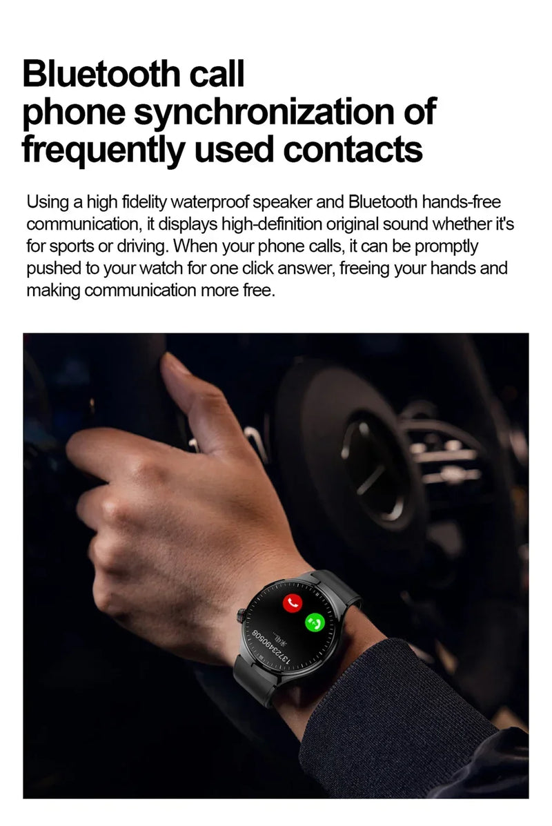 Xiaomi Novo relógio inteligente de grau médico ECG+PPG Sangue Lípidos Açúcar no sangue Ácido úrico HRV Testador AMOLED HD Chamada Mulheres Homens Relógio inteligente-1A