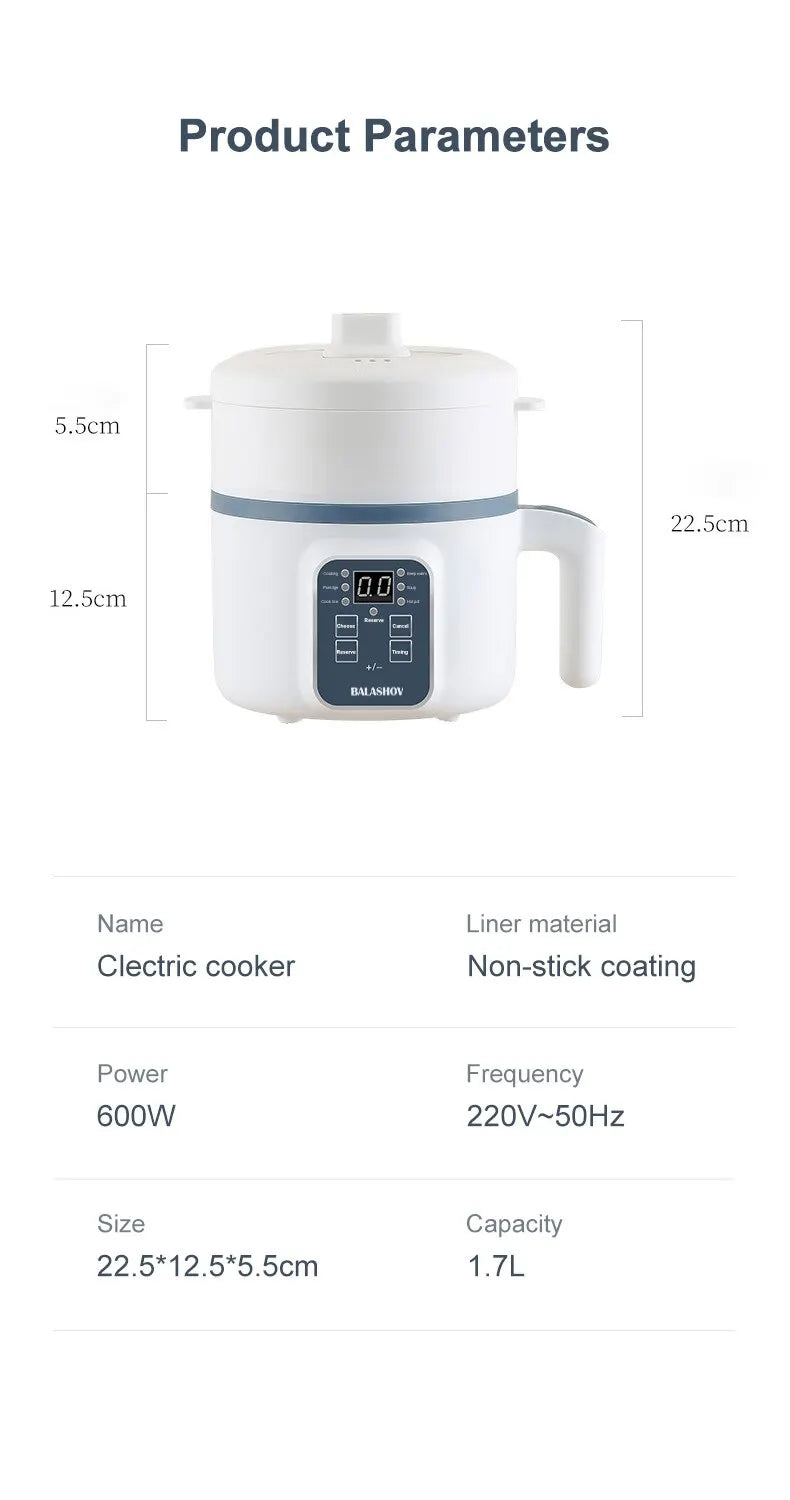 Panela eléctrica de arroz simples de camada dupla 220V Panela de arroz a vapor antiaderente -1A