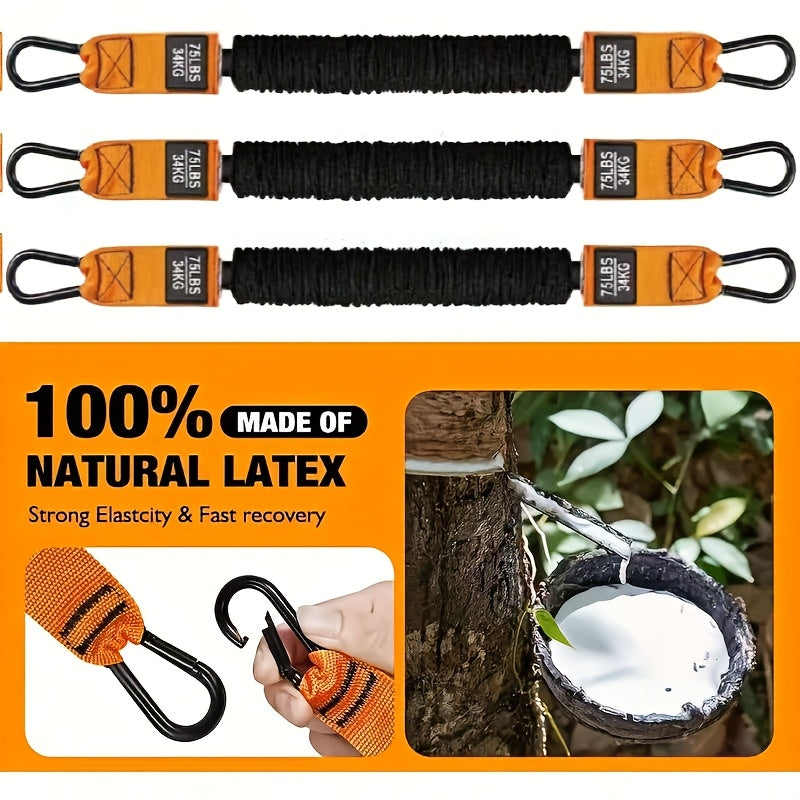 Um conjunto de 5 unidades de equipamento de treino de resistência em látex para trabalhos pesados com resistência ajustável, capacidade de suporte de peso de 102,06 kg, incluindo 1 pega, 1 âncora de porta e 3 bandas -2T