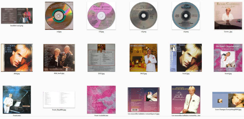 CT343 Discografias - Orquestras Jass e Blues 4.65Gb - Richard Clayderman 3- MP3 87 Albuns  851 Musicas